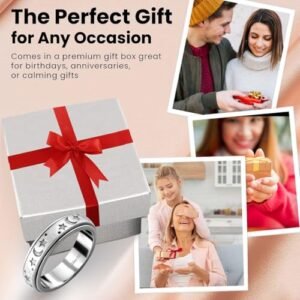 Moon Star Spinner Anxiety Relief Ring - Image 6