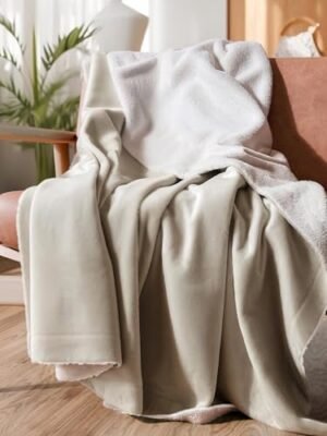 Reversible Super Soft Sherpa Fleece Queen Blanket 21 blanket