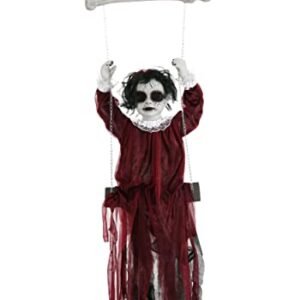 Scary Hanging Swing Girl Halloween Decoration 11 Hanging Swing Girl