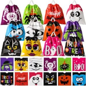 120 Durable Candy & Goodie Bags with 12 Fun Designs 2 Goodie Bags