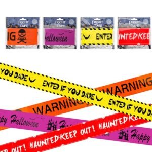 4 Pack 100 ft Halloween Fright Tape 4 Fright Tape