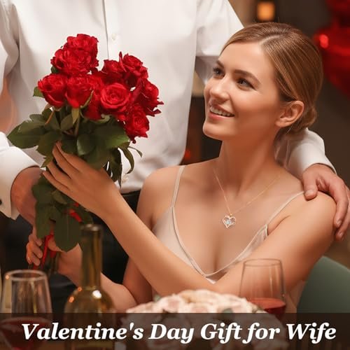 Forever Love Heart Necklaces with Birthstone Pendant 4 Forever Love Heart Necklaces with Birthstone Pendant - Image 5