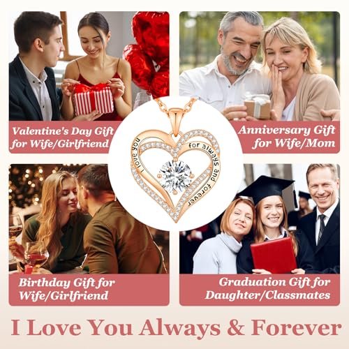 Forever Love Heart Necklaces with Birthstone Pendant 6 Forever Love Heart Necklaces with Birthstone Pendant - Image 7